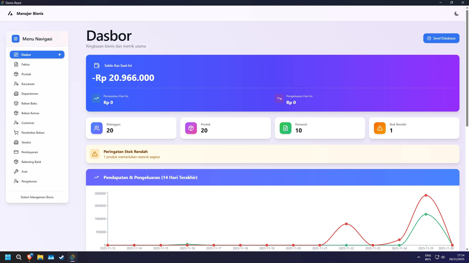 Screenshot Aplikasi Windows 1